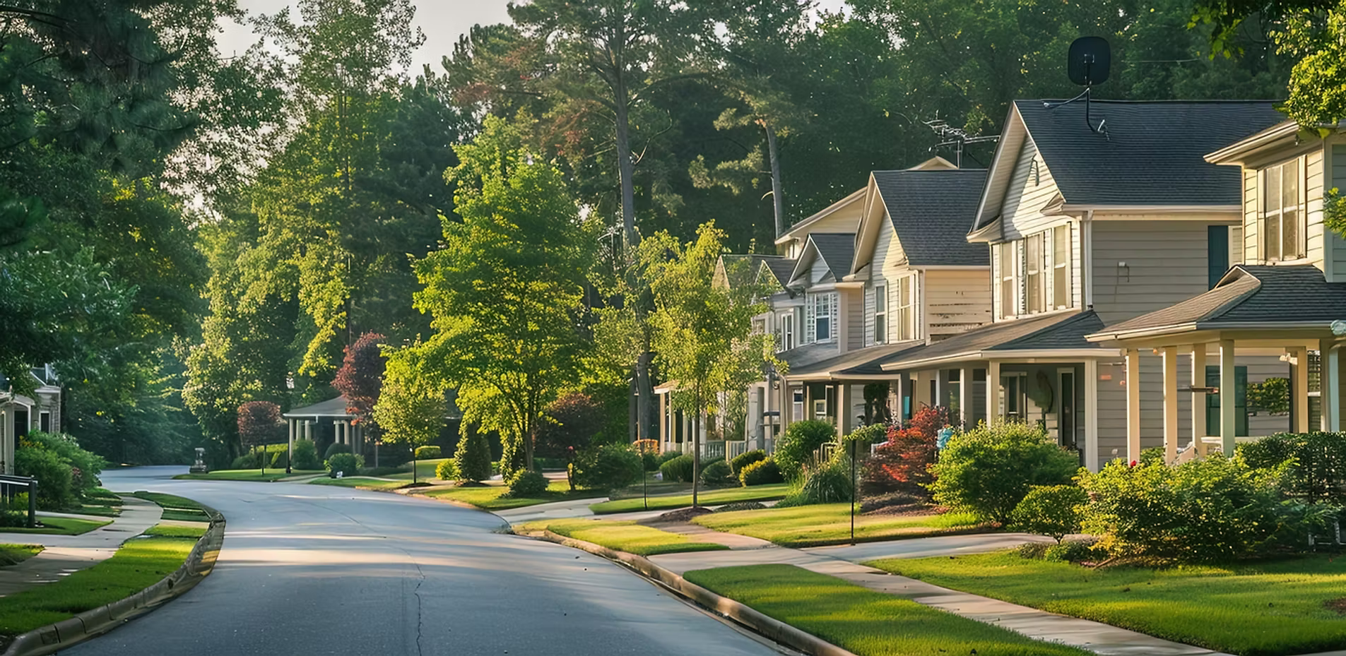 A residential neighborhood in North Carolina